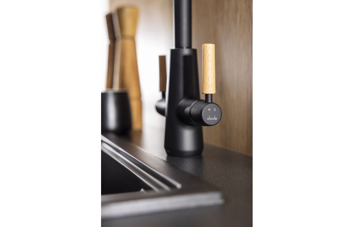 Abode Scandi-X 4 IN 1 Monobloc Tap - Matt Black