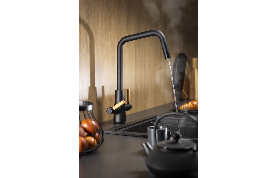 Abode Scandi-X 4 IN 1 Monobloc Tap - Matt Black