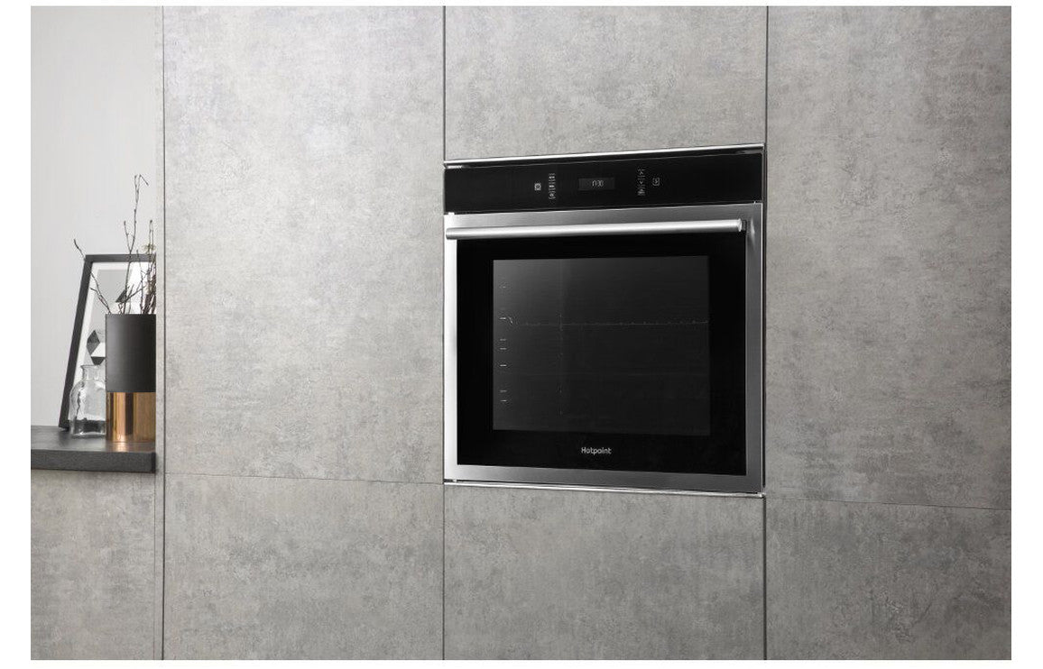 Hotpoint SI6 874 SH IX Single Electric Oven - Black &amp; Stainless Steel