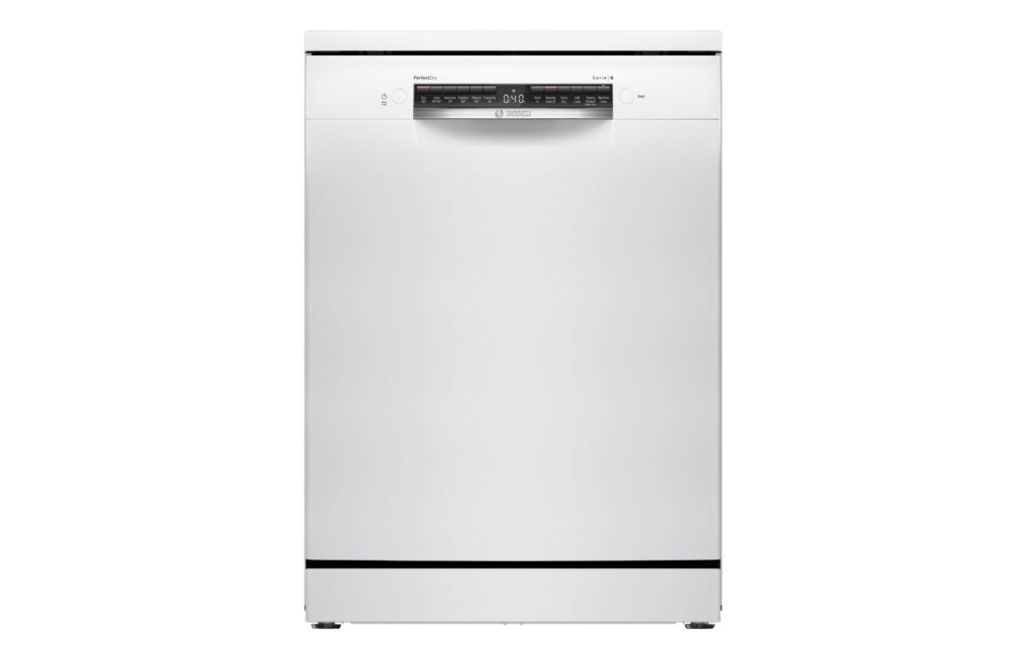 Bosch Series 6 SMS6ZCW10G F/S 14 Place Dishwasher - White