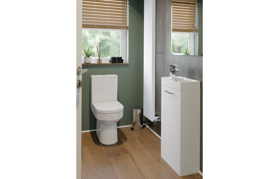 Bohai 410mm F/S Basin Unit &amp; C/C Toilet Pack - Oak