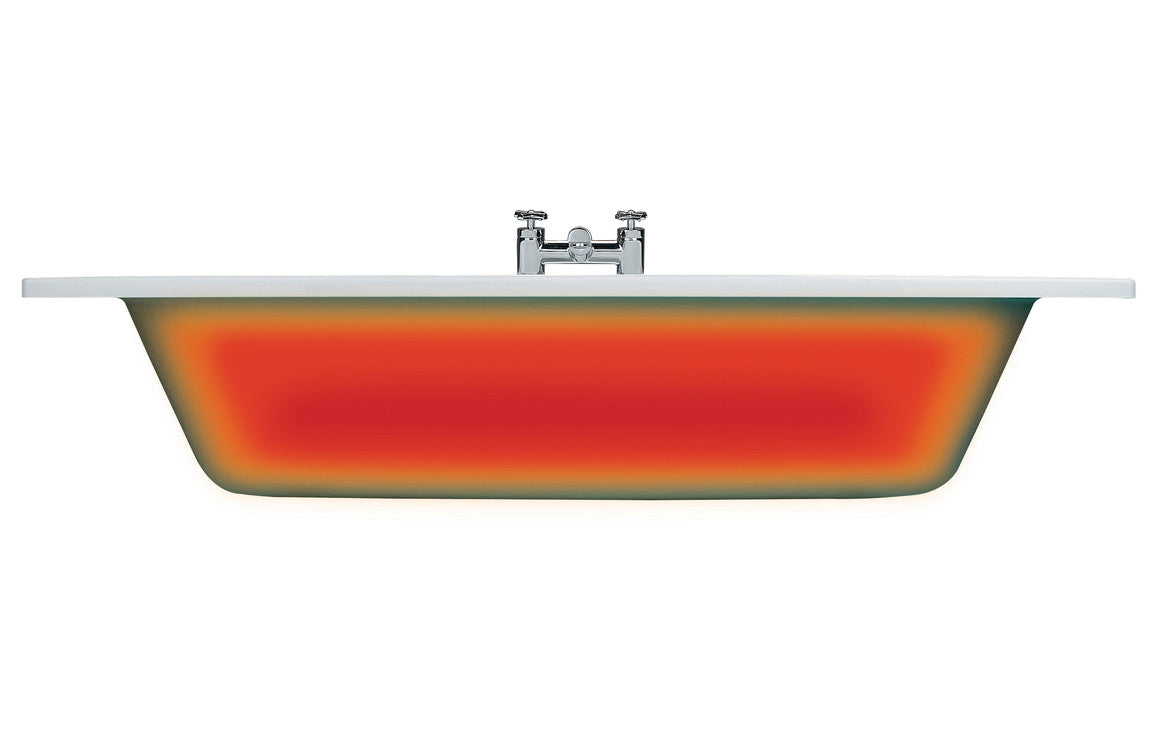 Levatine L Shape SUPERCAST 1700x850x560mm 0 Tap Holes Shower Bath Pack (Right Hand) - Brushed Bronze