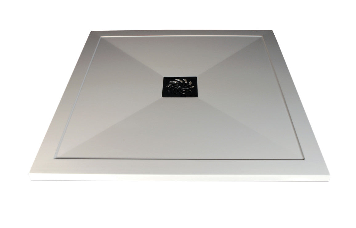 25mm Ultra-Slim 900mm x 900mm Square Tray &amp; Waste