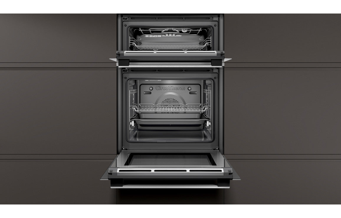 Neff N50 U2ACM7HH0B Double Pyrolytic Oven - Stainless Steel