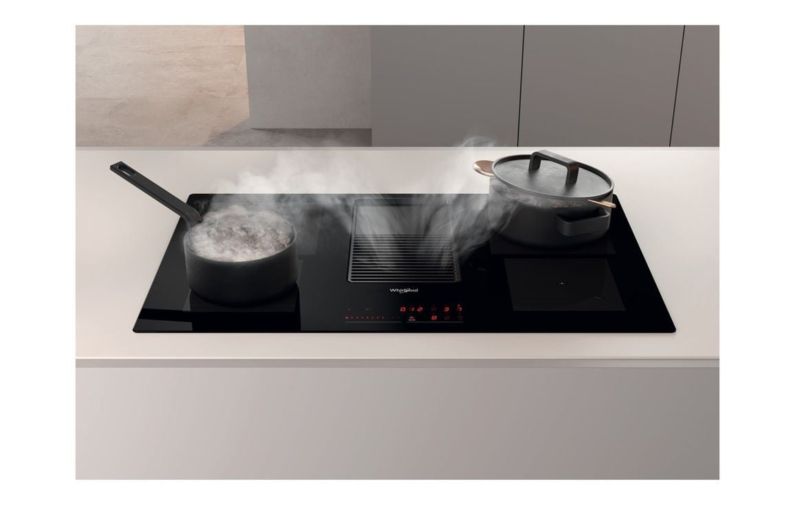 Whirlpool WVH 92 K F KIT/1 83cm Venting Induction Hob - Black Glass