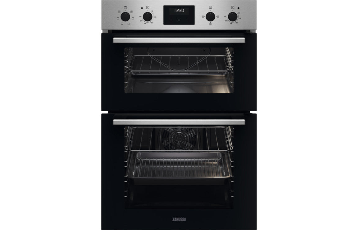 Zanussi ZKHNL3X1 Double Electric Oven - Stainless Steel