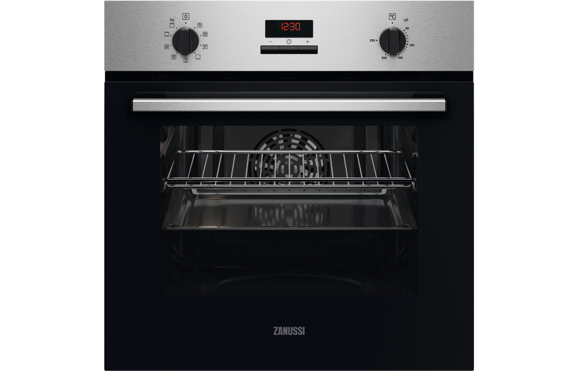 Zanussi ZOHHE2X2 Single Electric Oven - Stainless Steel