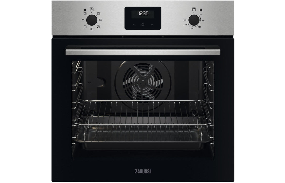 Zanussi ZOHNX3X1 Single Electric Oven - Stainless Steel