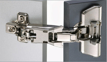 Concealed Cup Hinge and Mounting Plate Set, 170° Standard, Full Overlay Mounting