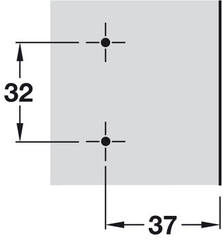 Mounting Plate, for Click On Concealed Hinges, One Part Plate