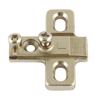 Mounting Plate, Cruciform, for 270° Hinge, Keyhole Fixing - Standard Screw