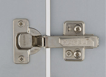 Concealed Cup Hinge, 110° Standard, Half Overlay Mounting, with Standard Depth Adjustment