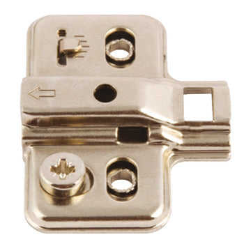 Mounting Plate, for Click On Concealed Hinges, Two Part Plate -Standrad Screws Required