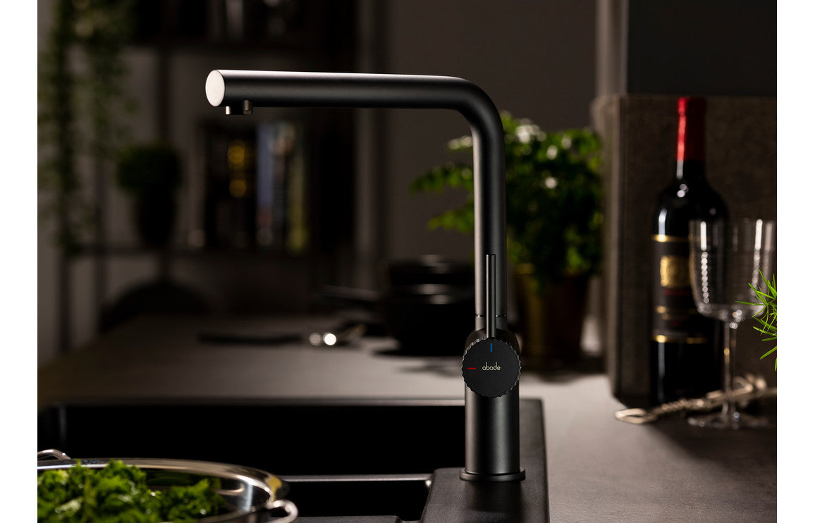 Abode Fraction Single Lever Mixer Tap - Matt Black