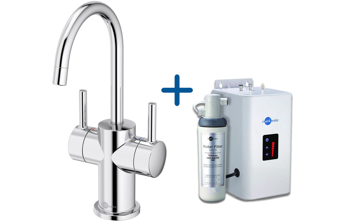 InSinkErator FHC3010 Hot/Cold Water Mixer Tap &amp; Neo Tank - Chrome