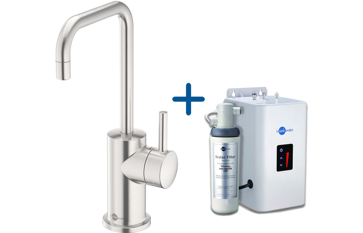 InSinkErator FH3020 Hot Water Tap &amp; Neo Tank - Brushed Steel