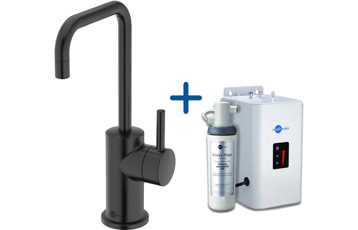 InSinkErator FH3020 Hot Water Tap &amp; Neo Tank - Velvet Black