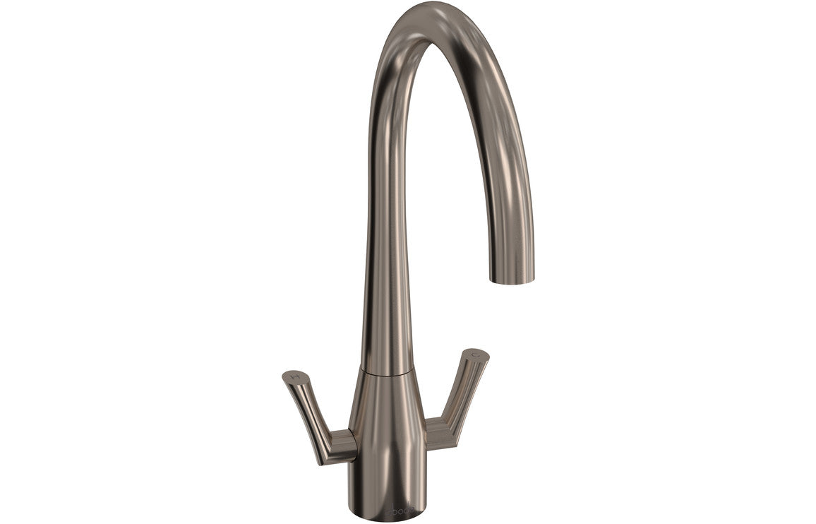 Abode Fluid Monobloc Mixer Tap - Brushed Nickel