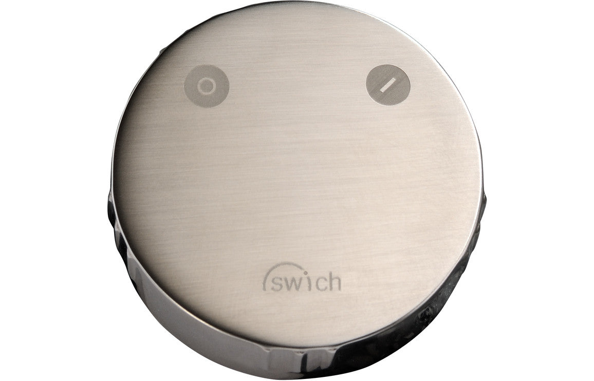 Abode Swich Diverter Valve - Round Handle With Classic Filter - Brushed Nickel