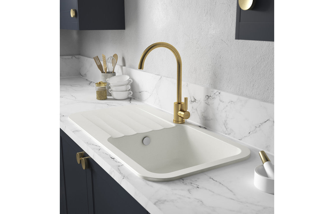 Abode Atlas Single Lever Mixer Tap - Brushed Brass