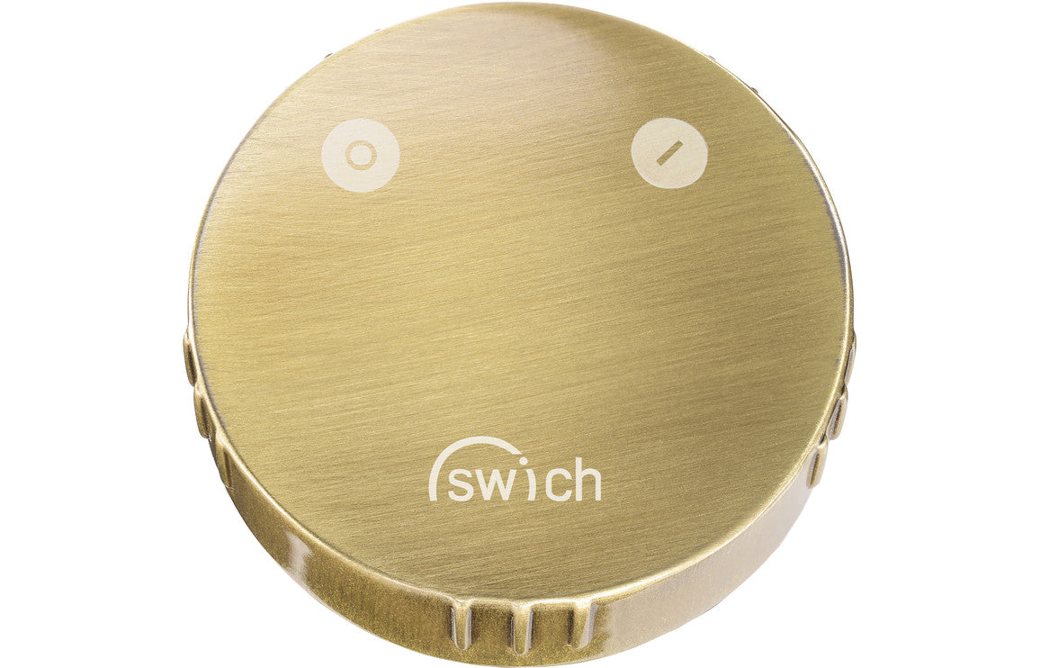 Abode Swich Diverter Valve - Round Handle With Classic Filter - Brushed Brass