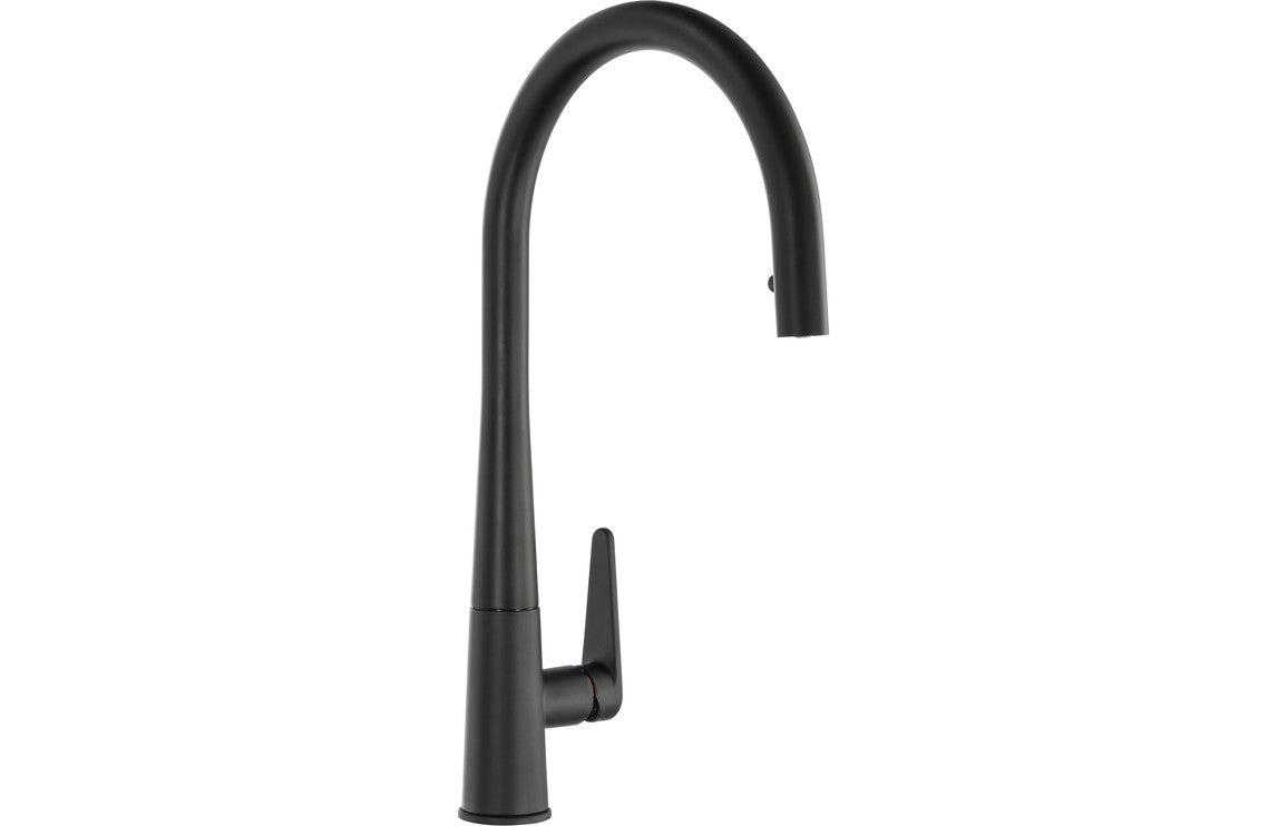 Abode Coniq R Single Lever Mixer Tap With Pull Out - Matt Black