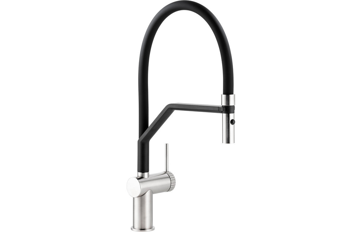 Abode Fraction Semi-Professional Mixer Tap - Brushed Nickel