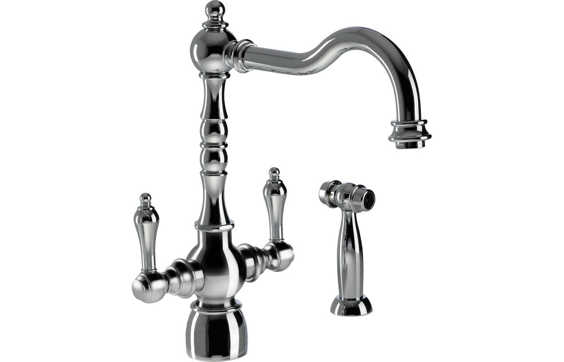 Abode Bayenne Monobloc Mixer Tap With Handspray - Chrome