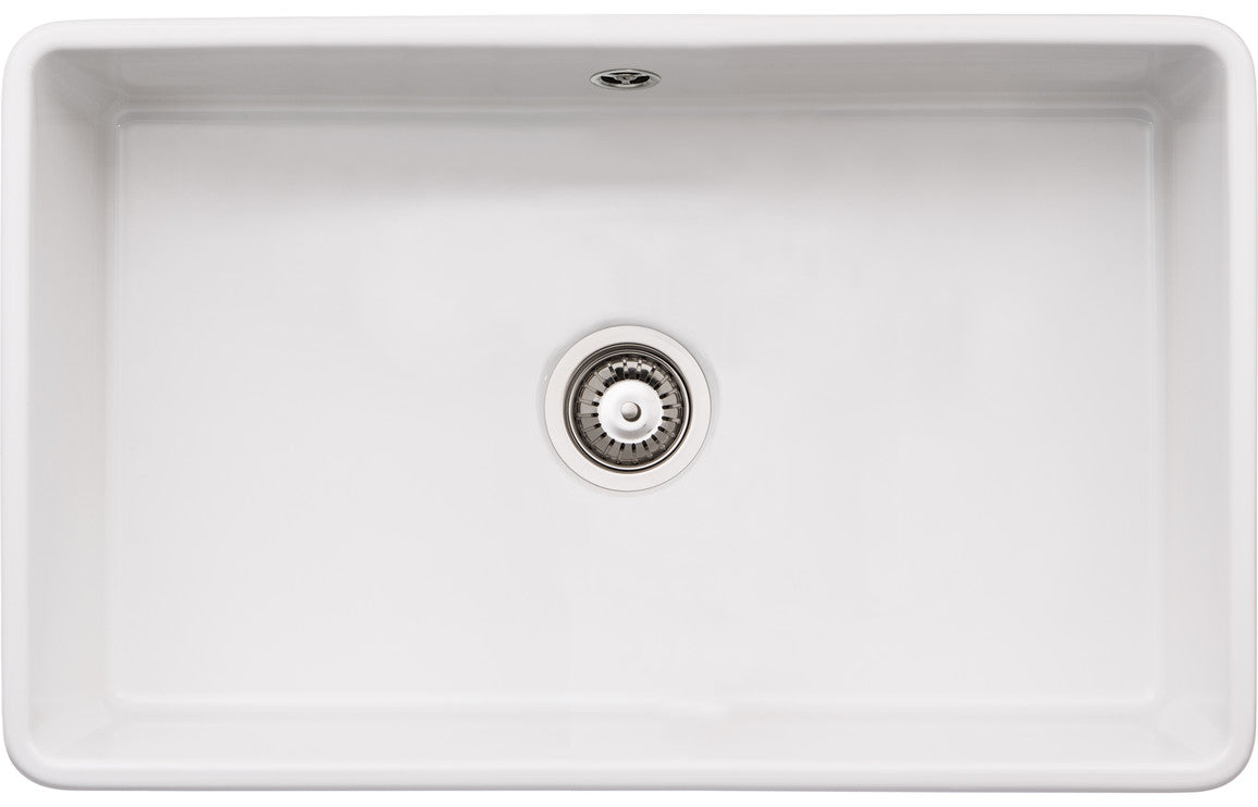 Abode Provincial Large 1B Undermount Sink - White