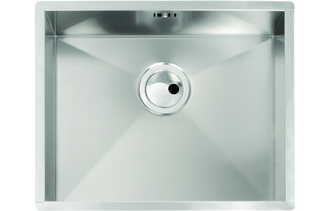 Abode Matrix R0 500mm 1B Undermount Sink - Stainless Steel