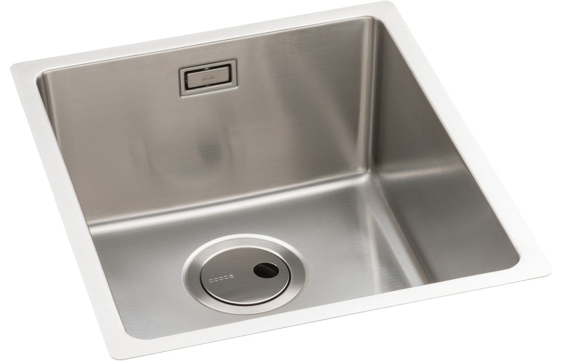 Abode Matrix R15 1B 340mm Undermount/Inset Sink - Stainless Steel