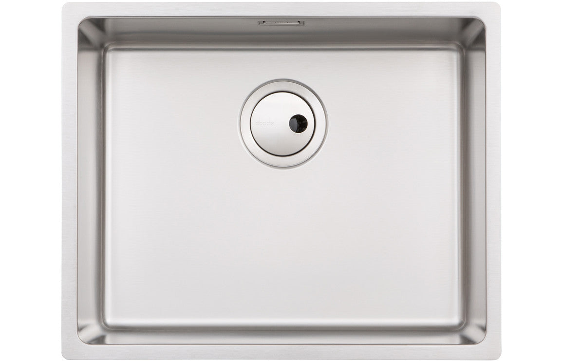 Abode Matrix R15 1B 500mm Undermount/Inset Sink - Stainless Steel