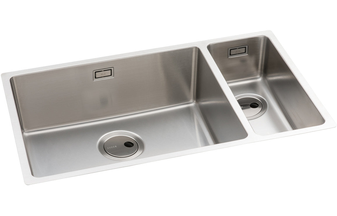 Abode Matrix R15 Large 1.5B LHMB Undermount/Inset Sink - Stainless Steel