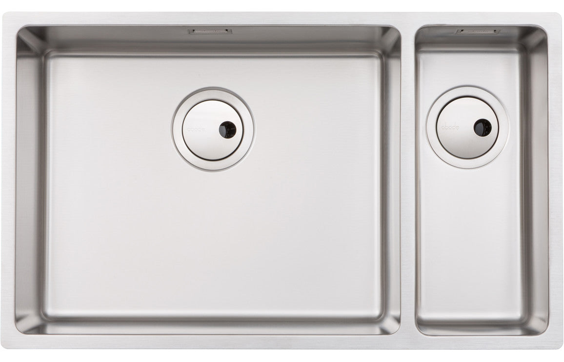 Abode Matrix R15 Large 1.5B LHMB Undermount/Inset Sink - Stainless Steel