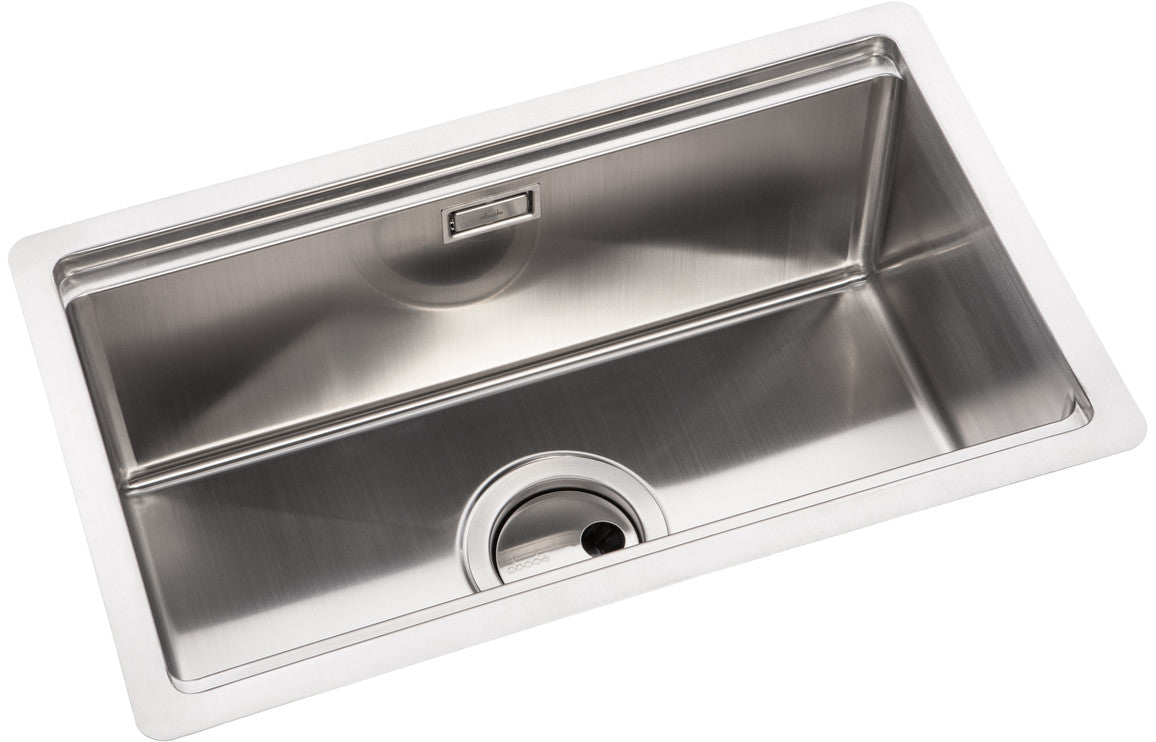 Abode Studio 1B Undermount Sink (inc. Accessories) - Stainless Steel