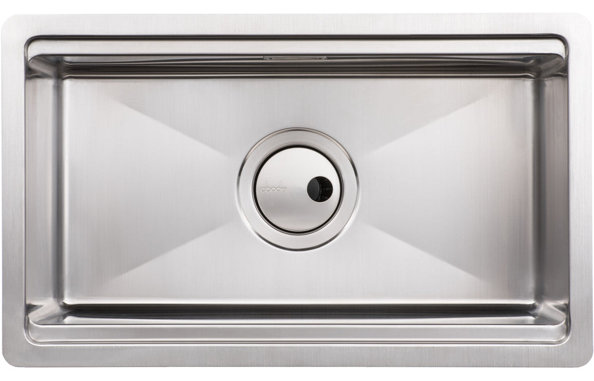 Abode Studio 1B Undermount Sink (inc. Accessories) - Stainless Steel