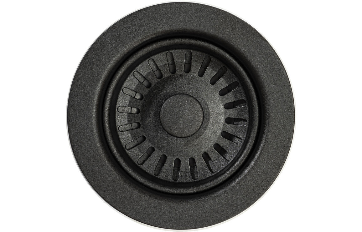 Abode 90mm (1.5&quot;) Manual Basket Strainer Waste - Matt Black