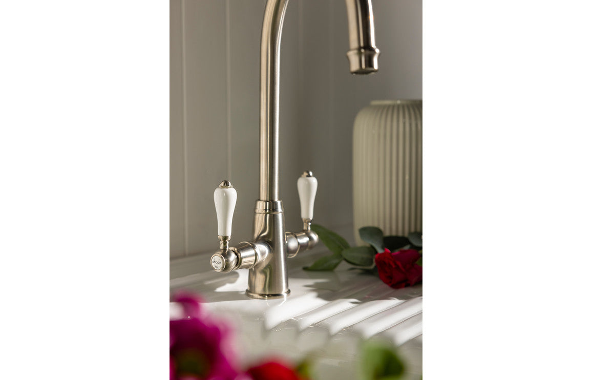 Abode Ludlow Monobloc Mixer Tap - Brushed Nickel