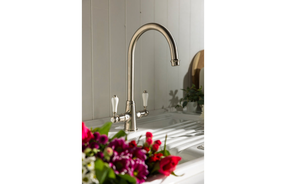 Abode Ludlow Monobloc Mixer Tap - Brushed Nickel