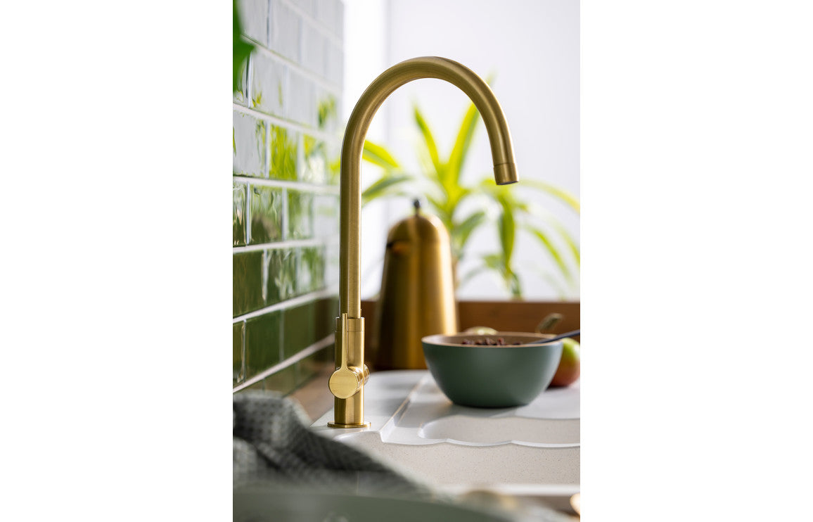 Abode Pico Monobloc Mixer Tap - Brushed Brass