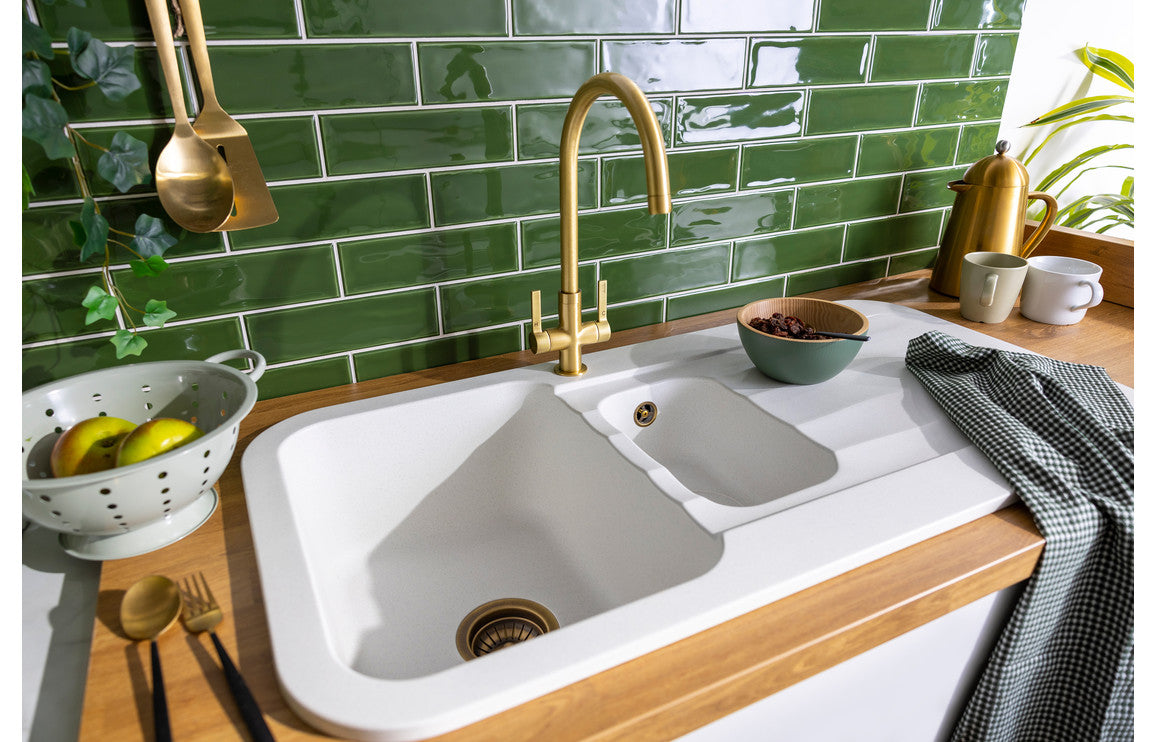 Abode Pico Monobloc Mixer Tap - Brushed Brass