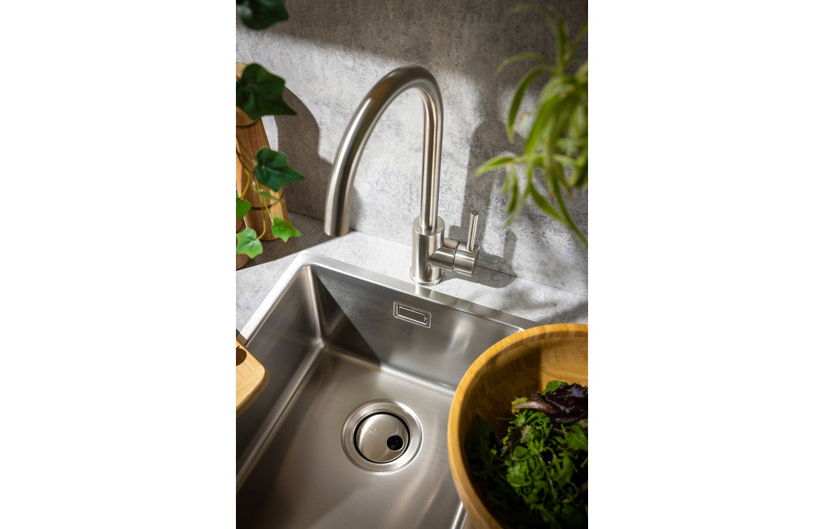 Abode Sway Single Lever Mixer Tap - Stainless Steel