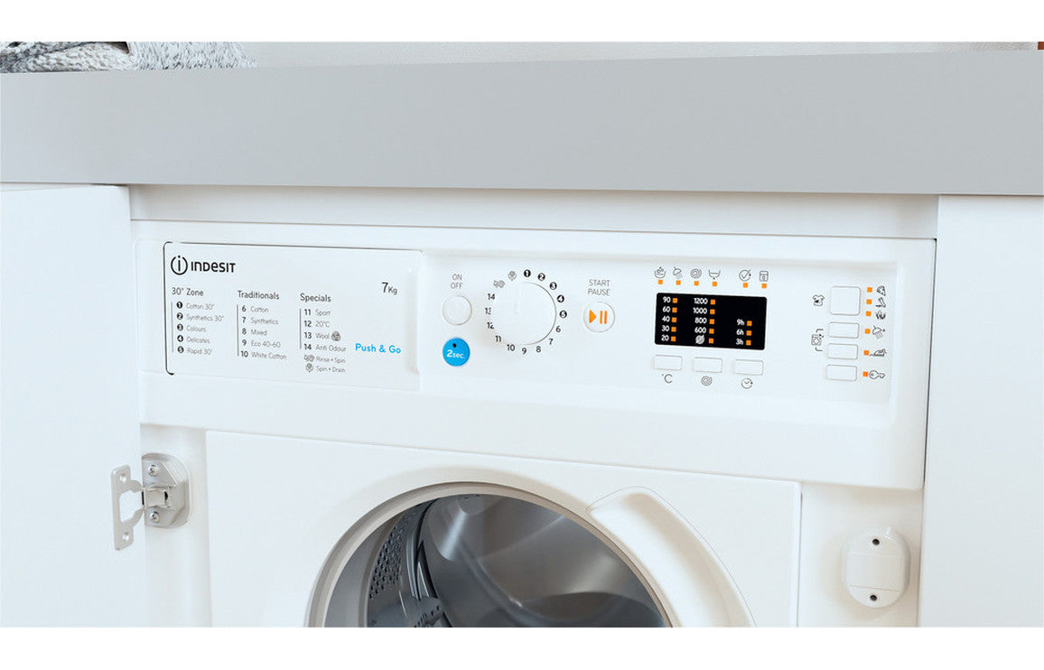 Indesit BI WMIL 71252 UK N B/I 7kg 1200rpm Washing Machine