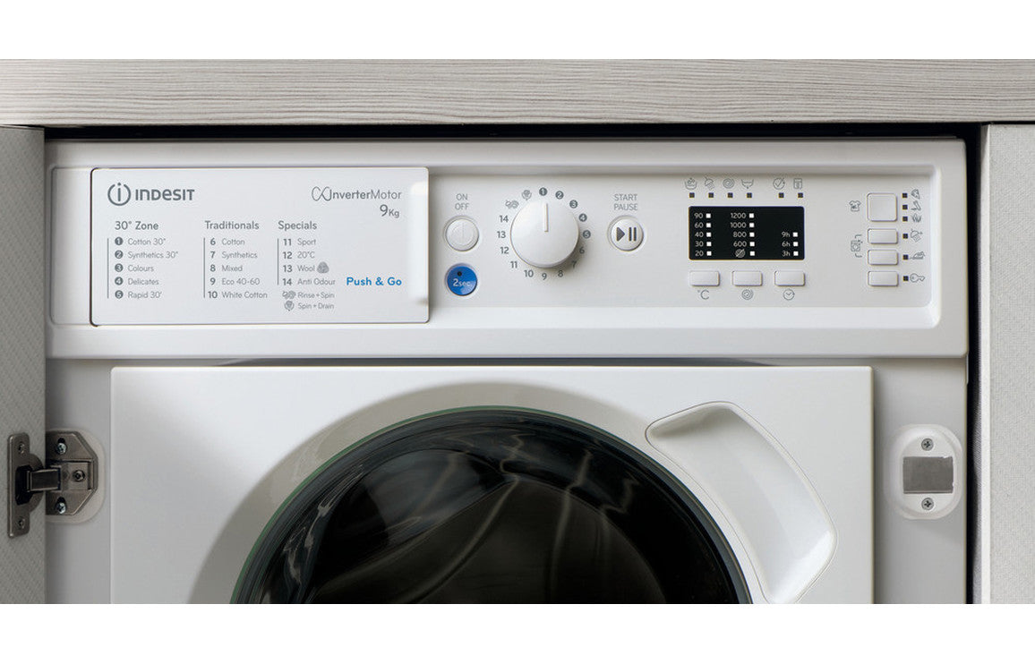 Indesit BI WMIL 91485 UK B/I 9kg 1400rpm Washing Machine