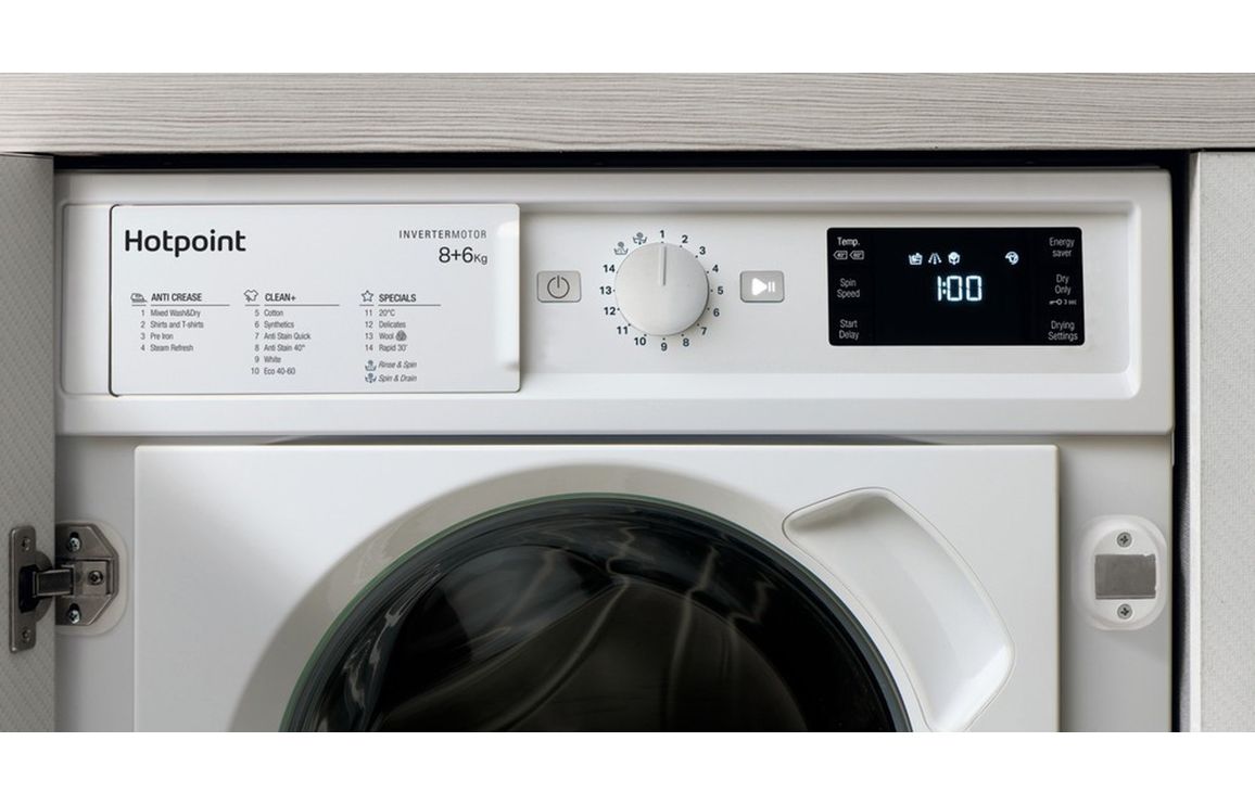 Hotpoint BI WDHG 861485 UK B/I 8/6kg 1400rpm Washer Dryer