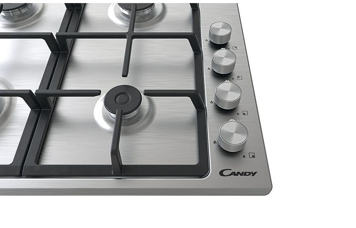 Candy CHG6LPX 60cm Gas Hob - Stainless Steel