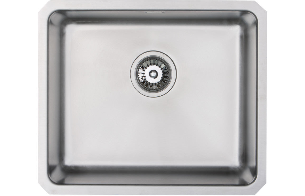 Prima+ Large 1.0B R25 Undermount Sink - Stainless Steel