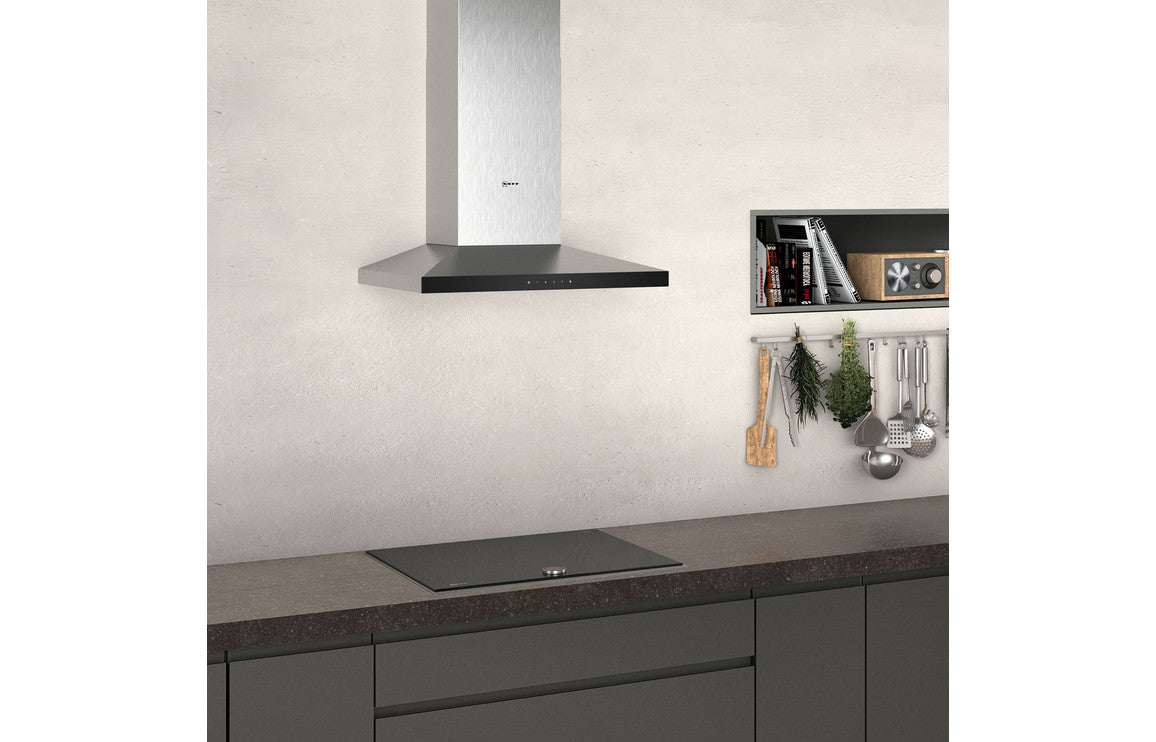 Neff N50 D64QFM1N0B 60cm Slim Pyramid Chimney Hood - Stainless Steel