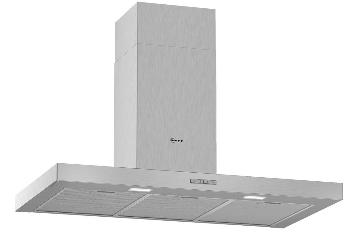 Neff N30 D92BBC0N0B 90cm Box Design Chimney Hood - Stainless Steel