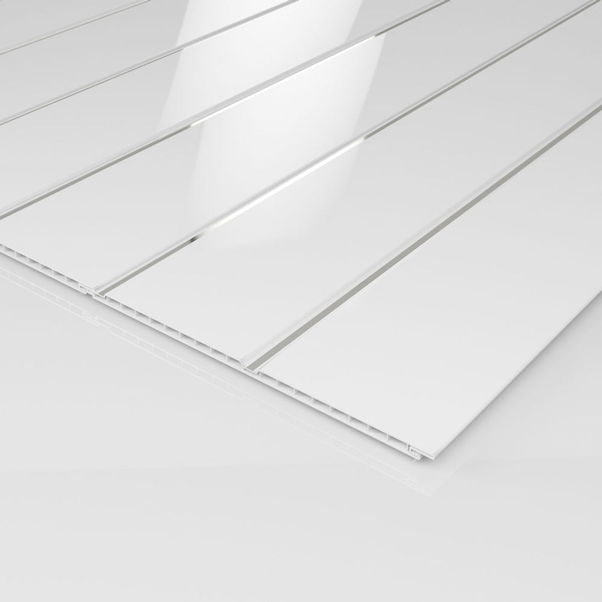 PVC Ceiling Panels - Double Chrome Gloss - 2.7m